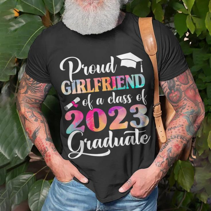 Proud Girlfriend Of A Class Of 2023 Graduate Tie Dye Unisex T-Shirt Gifts for Old Men