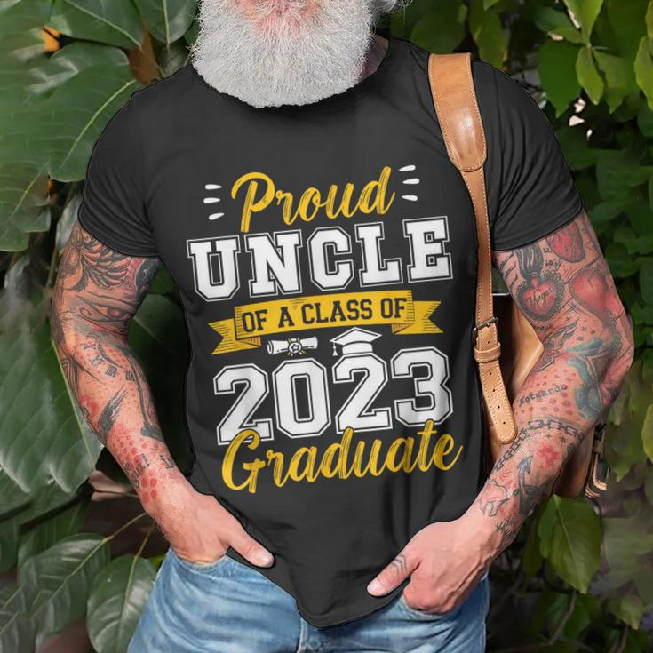 Proud Uncle Of A Class Of 2023 Graduate Senior Graduation Gift For Mens Unisex T-Shirt Gifts for Old Men