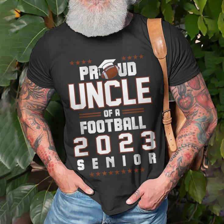 Proud Uncle Of A Football 2023 Senior Hobby Class Of 2023 Unisex T-Shirt Gifts for Old Men