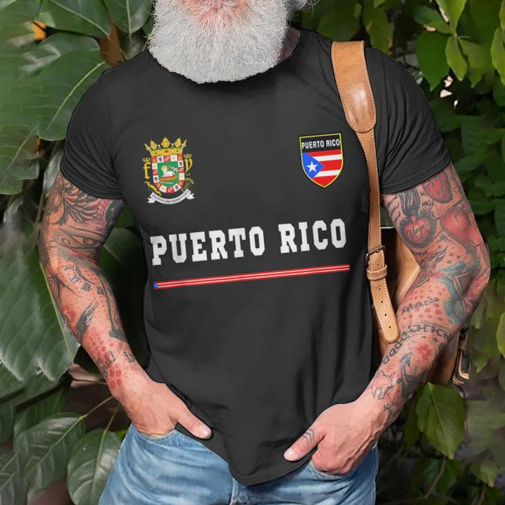 Puerto Rico SportSoccer Jersey Flag Football Unisex T-Shirt Gifts for Old Men