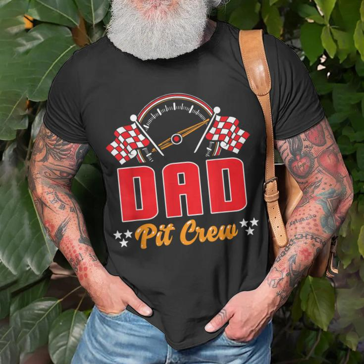 Race Car Birthday Party Matching Family Dad Pit Crew T-Shirt Gifts for Old Men