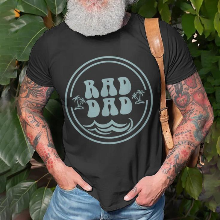 Rad Dad Surf Matching Birthday The Big One 1St Birthday Unisex T-Shirt Gifts for Old Men