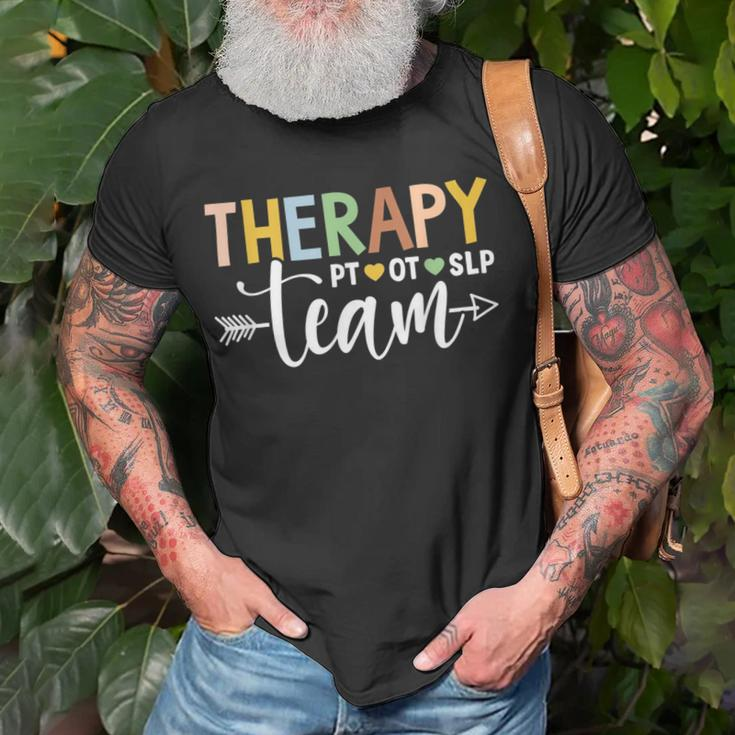 Therapy Team Pt Ot Slp Rehab Squad Therapist Motor Team T-Shirt Gifts for Old Men