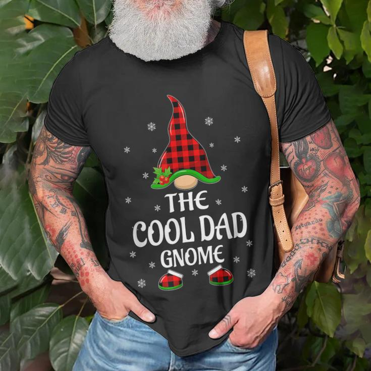 Red Buffalo Plaid Matching The Cool Dad Gnome Christmas Unisex T-Shirt Gifts for Old Men