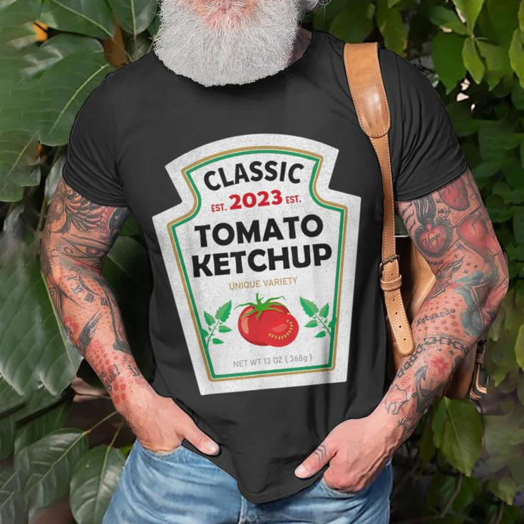 Red Ketchup Diy Costume Matching Couples Groups Halloween T-Shirt Gifts for Old Men