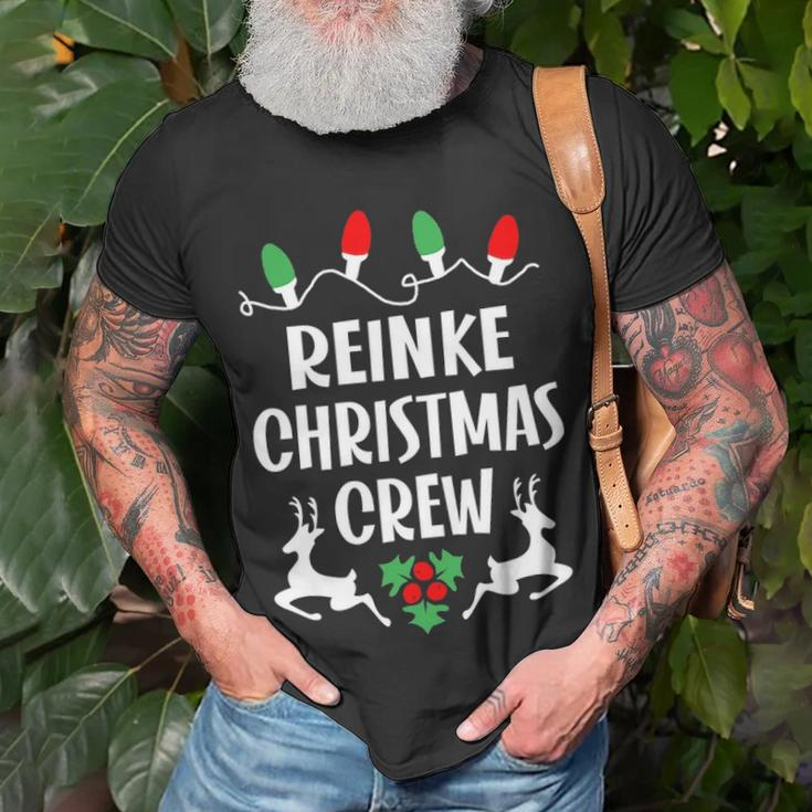 Reinke Name Gift Christmas Crew Reinke Unisex T-Shirt Gifts for Old Men