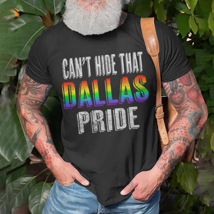 Retro 70S 80S Style Cant Hide That Dallas Gay Pride Unisex T-Shirt Gifts for Old Men