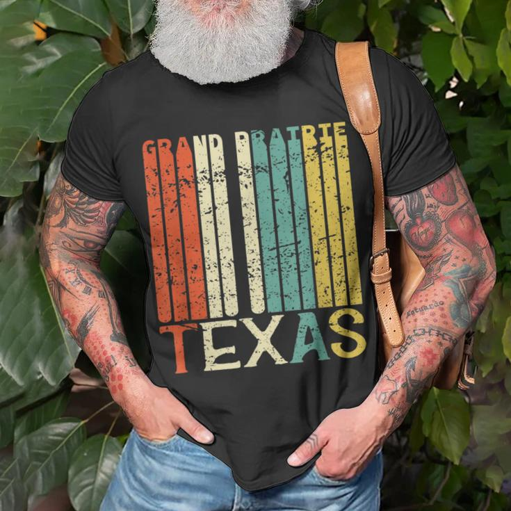 Retro Grand Prairie Residents State Texas T-Shirt Gifts for Old Men