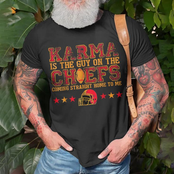 Retro Karma Is The Guy On The Chief T-Shirt Gifts for Old Men