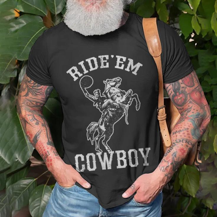 Rideem Cowboy Vintage Cowgirl Womans Country Horse Riding Gift For Womens Unisex T-Shirt Gifts for Old Men