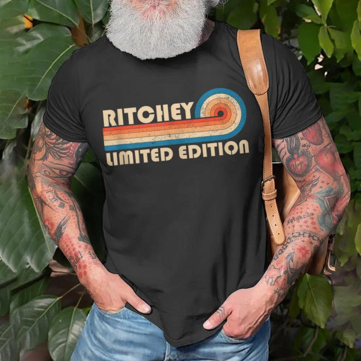 Ritchey Surname Retro Vintage 80S 90S Birthday Reunion 90S Vintage Designs Funny Gifts Unisex T-Shirt Gifts for Old Men
