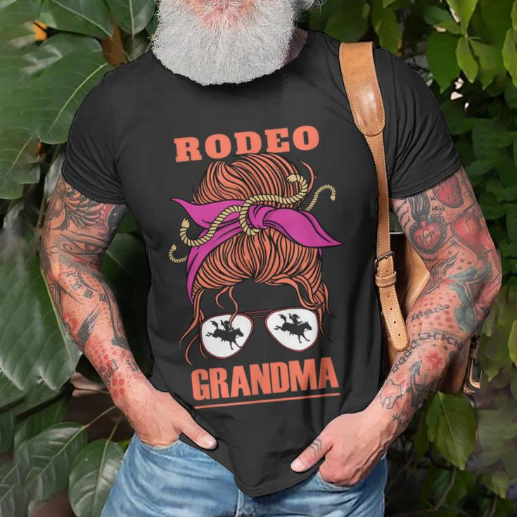 Rodeo Grandma Cowgirl Grandmother Horse Rider Rancher Women Unisex T-Shirt Gifts for Old Men