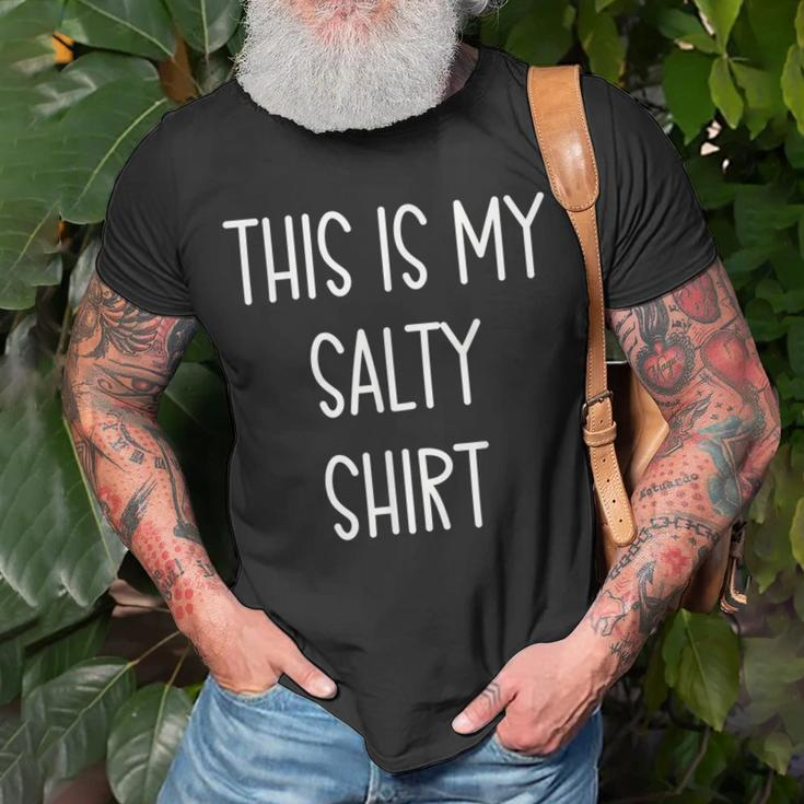 This Is My Salty Funny Handwritten Quote Unisex T-Shirt Gifts for Old Men
