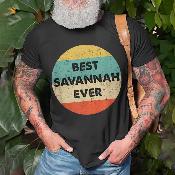 Savannah Name Gift Unisex T-Shirt Gifts for Old Men
