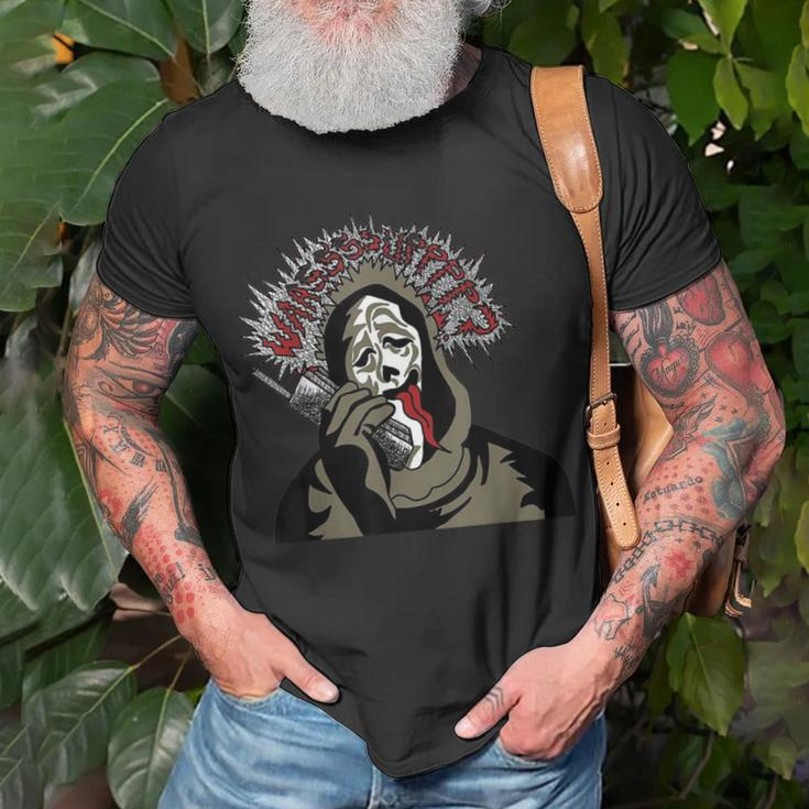 Scary Halloween Ghost Face T-Shirt Gifts for Old Men