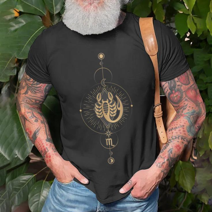 Scorpio Zodiac Sign Symbol Cosmic Cool Astrology Lover T-Shirt Gifts for Old Men