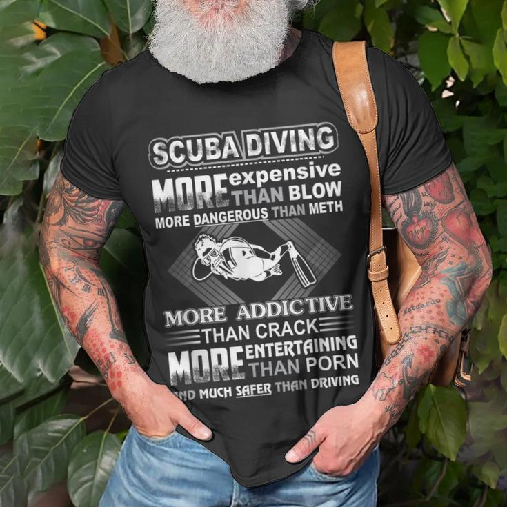 Scuba Diving More Expensive Than Blow Scuba Diving S T-shirt Gifts for Old Men