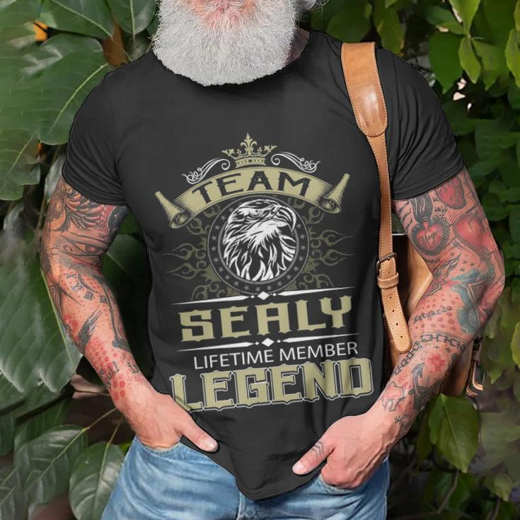 Sealy Name Gift Team Sealy Lifetime Member Legend Unisex T-Shirt Gifts for Old Men
