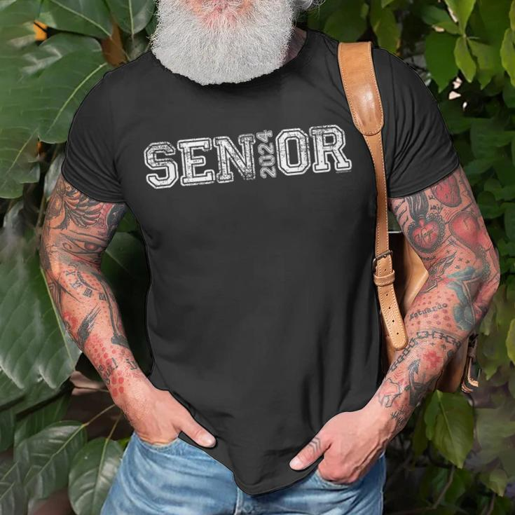 Senior 2024 | Class Of 2024 Graduation Vintage Him Her Unisex T-Shirt Gifts for Old Men