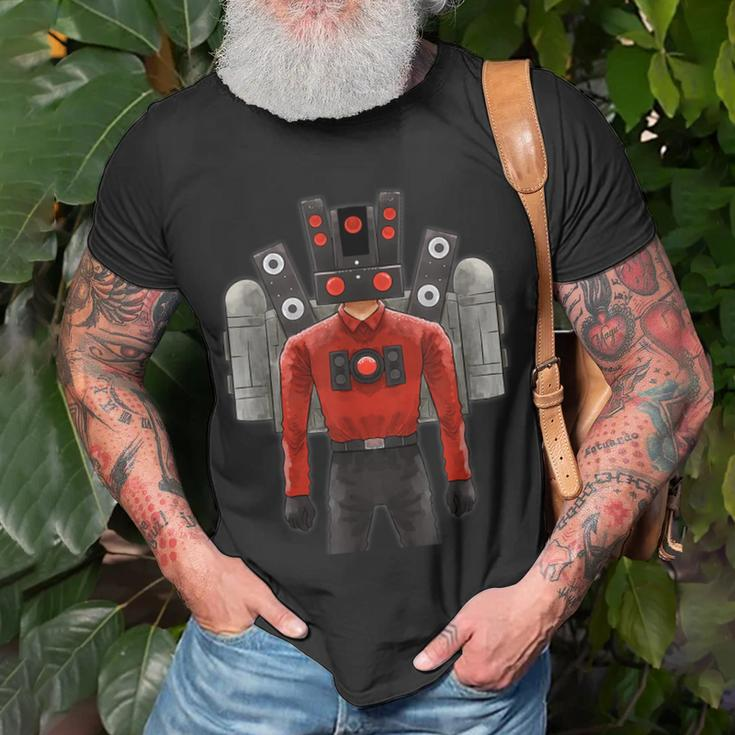 Skibidi Toilet Meme Game TiTan Speakerman Cameraman Tvman T-Shirt Gifts for Old Men