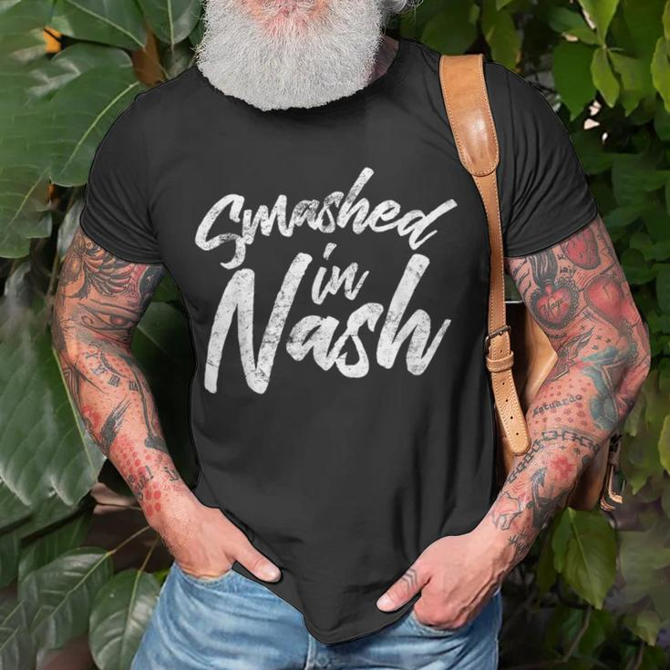 Smashed In Nash Nashville Tennessee Party Drinking T-Shirt Gifts for Old Men