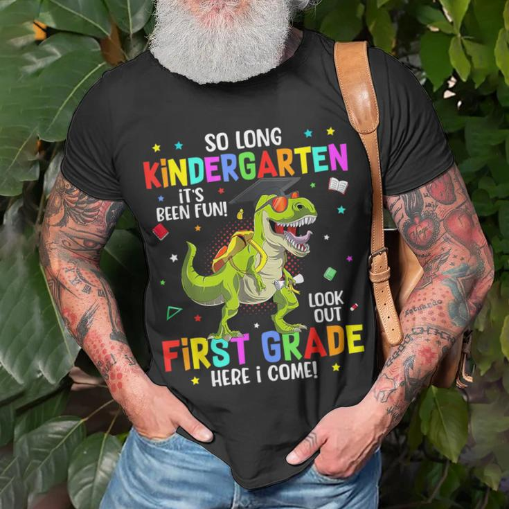 So Long Kindergarten Hello 1St Grade GraduationRex Boys Unisex T-Shirt Gifts for Old Men