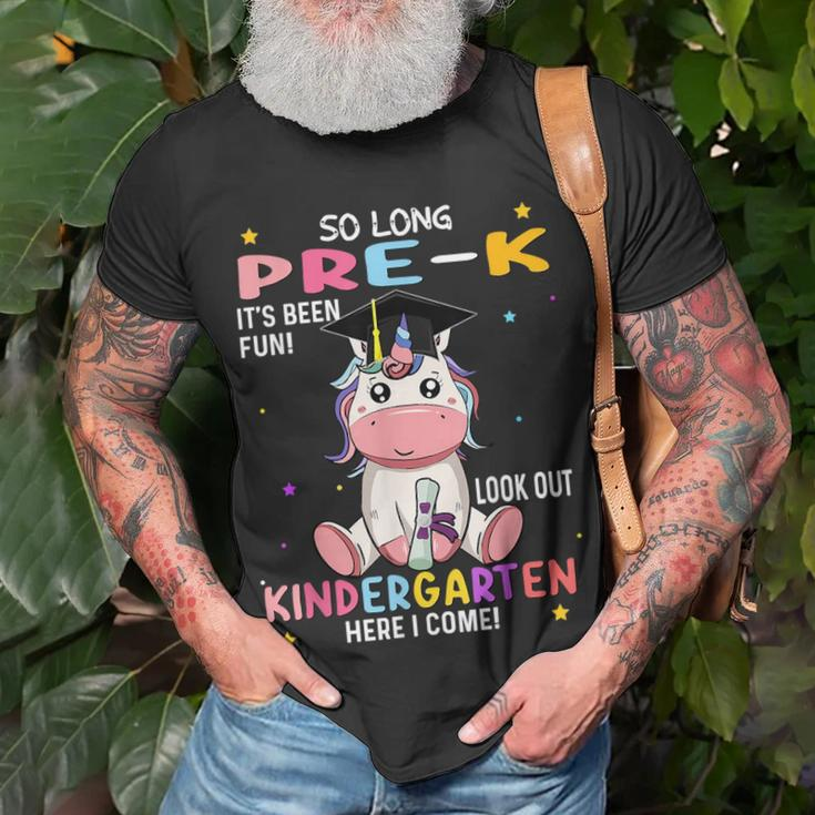 So Long Pre K Graduation 2023 Look Out Kindergarten Girls Unisex T-Shirt Gifts for Old Men