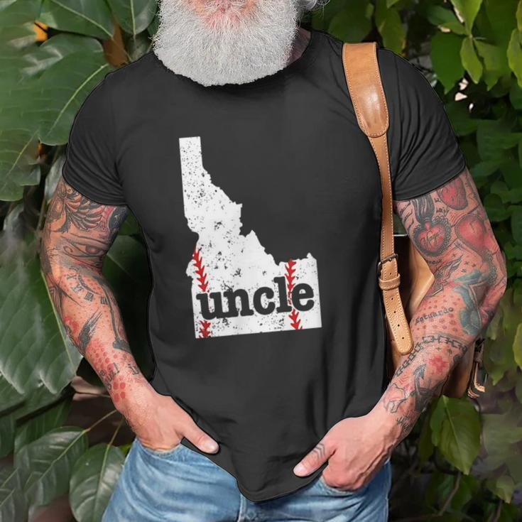 Softball Uncle Idaho Baseball Uncle Unisex T-Shirt Gifts for Old Men