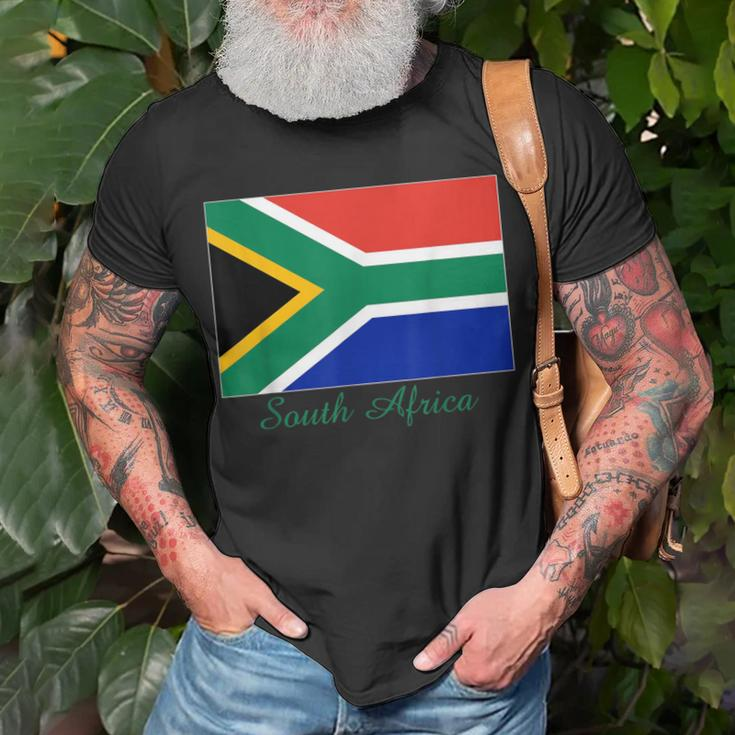 South Africa African Flag Souvenir T-Shirt Gifts for Old Men