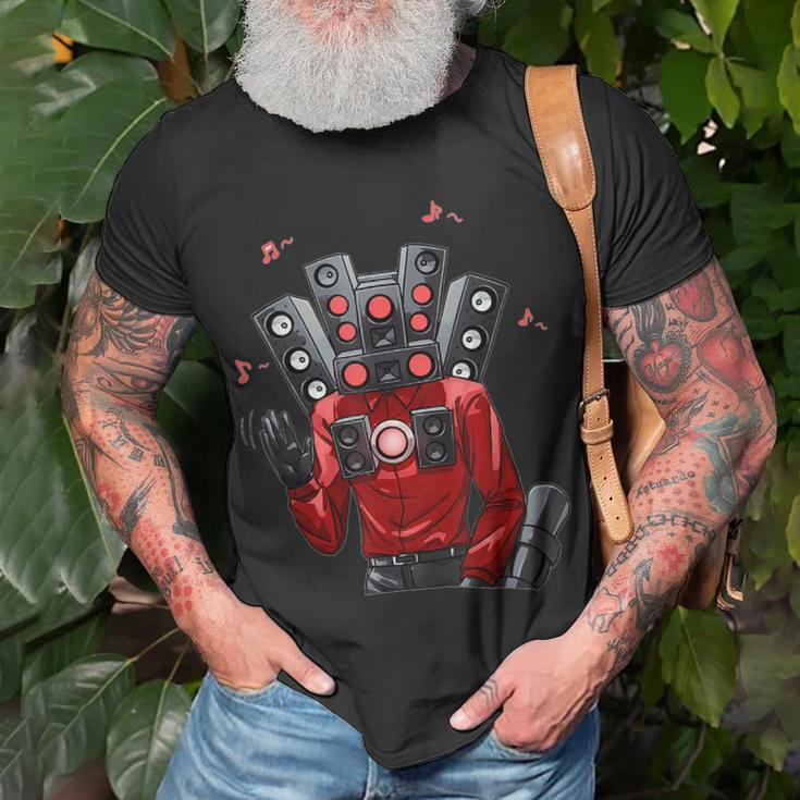 Speakerman Skibidi Toilet Cameraman Tv Man T-Shirt Gifts for Old Men
