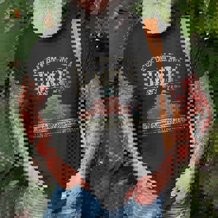 I Spent Some Time In Elmira Ny T-Shirt Gifts for Old Men