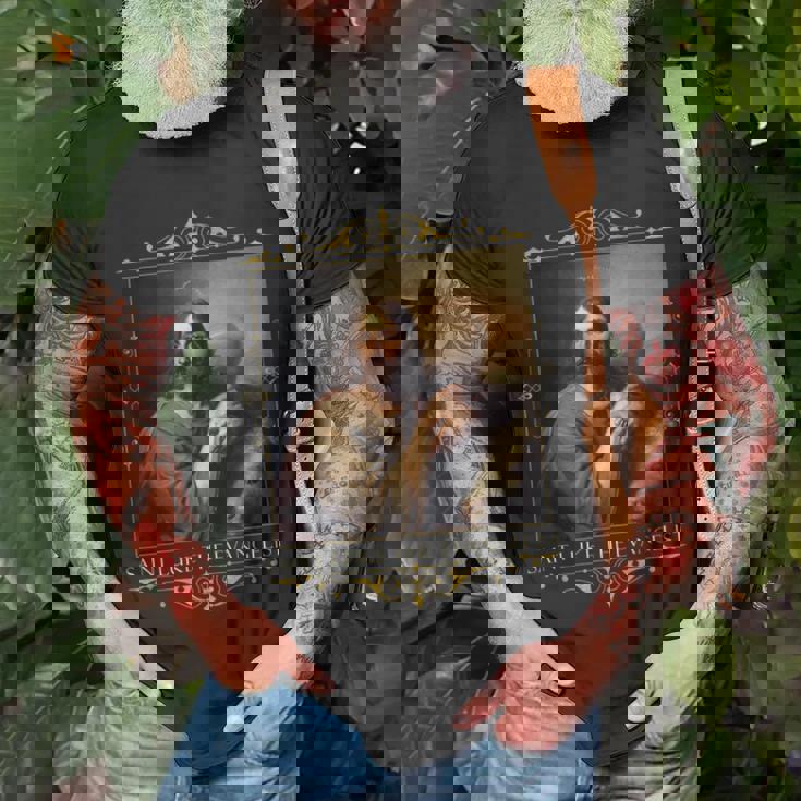 St Luke The Evangelist Prayer Patron Artists Catholic Saint T-Shirt Gifts for Old Men