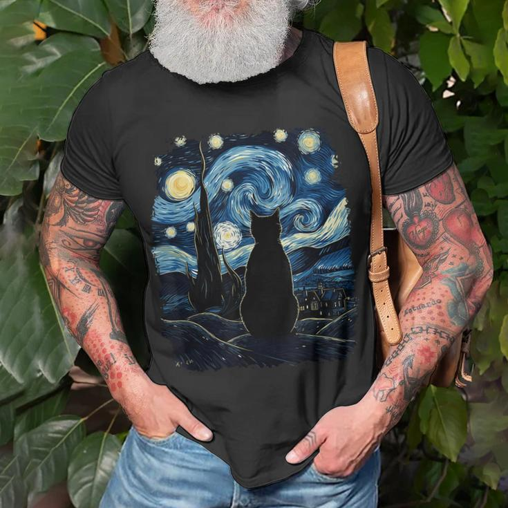 Cat Lover Gifts, Starry Night Shirts