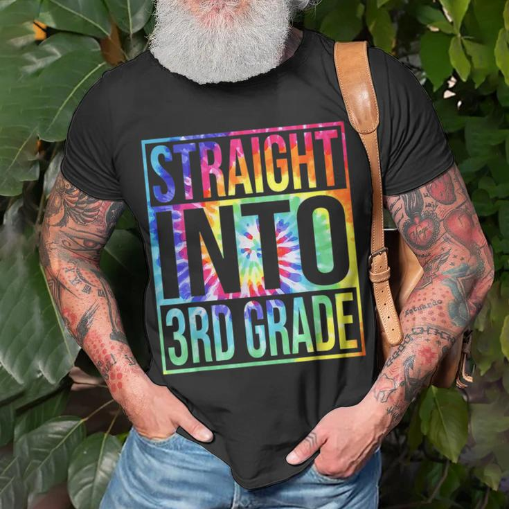 Straight Into 3Rd Grade First Day Of School Back To School Unisex T-Shirt Gifts for Old Men