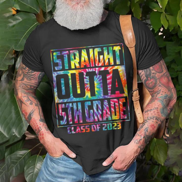 Straight Outta 5Th Grade Class 2023 Fifth Grade Graduation Unisex T-Shirt Gifts for Old Men