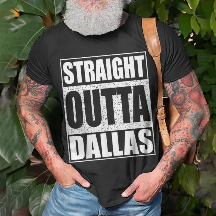 Straight Outta Dallas Texas State T-Shirt Gifts for Old Men