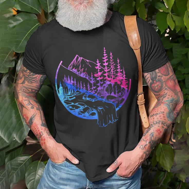 Subtle Bisexual Landscape Bisexuality Bi Ally Lgbt Pride Pride Month Funny Designs Funny Gifts Unisex T-Shirt Gifts for Old Men