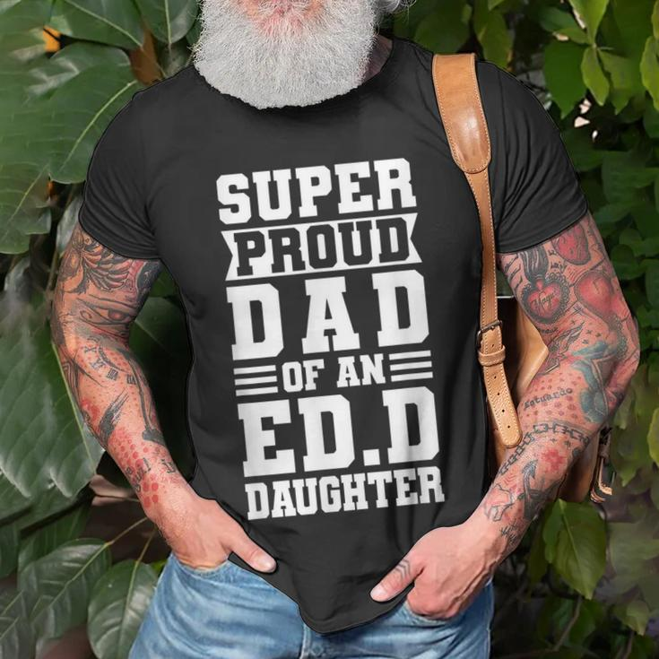 Super Proud Dad Of An Edd Daughter Fathers Dad Unisex T-Shirt Gifts for Old Men