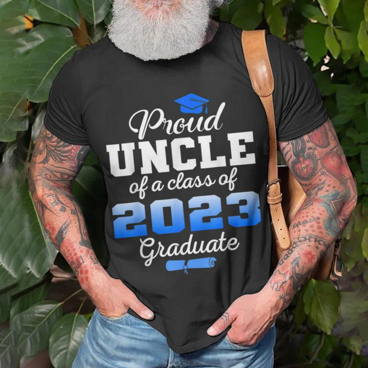 Super Proud Uncle Of 2023 Graduate Awesome Family College Unisex T-Shirt Gifts for Old Men