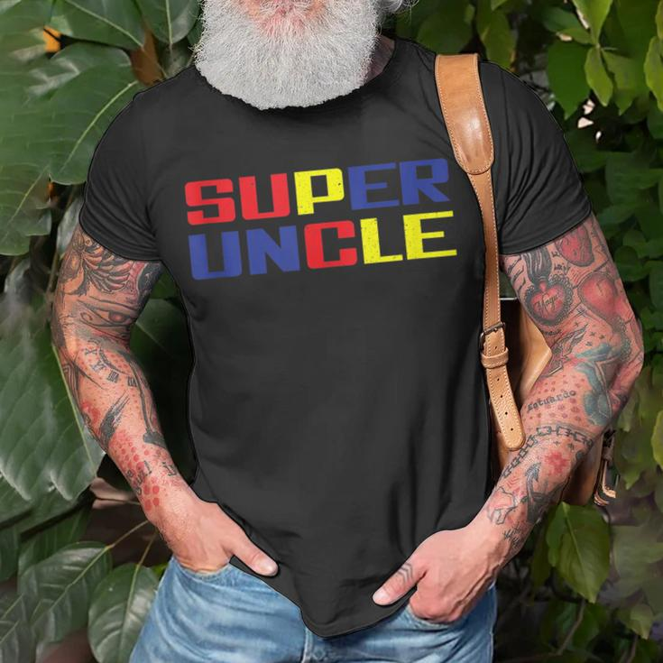 Super Uncle Worlds Best Uncle Ever Awesome Cool Uncle Unisex T-Shirt Gifts for Old Men