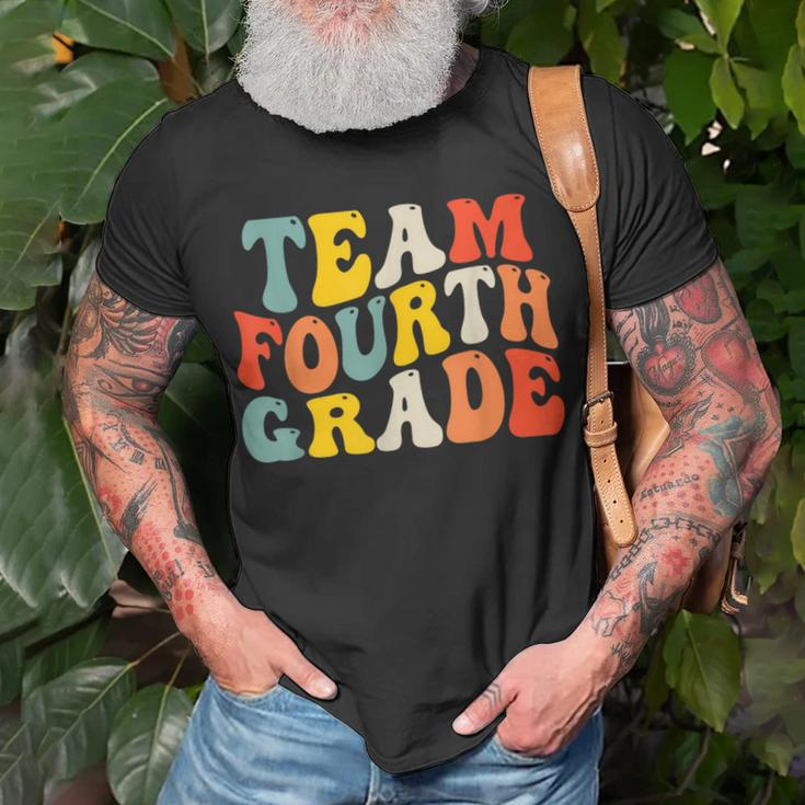 Team Fourth Grade Back To School 4Th Grade Teacher Boys Kids Gifts For Teacher Funny Gifts Unisex T-Shirt Gifts for Old Men