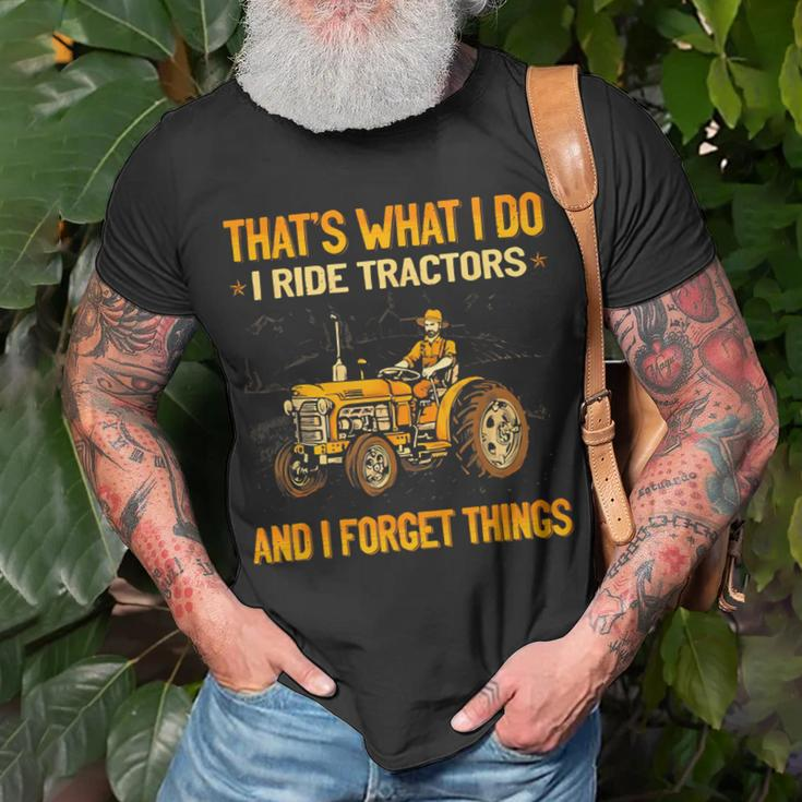 That's What I Do I Ride Tractors T-Shirt Gifts for Old Men