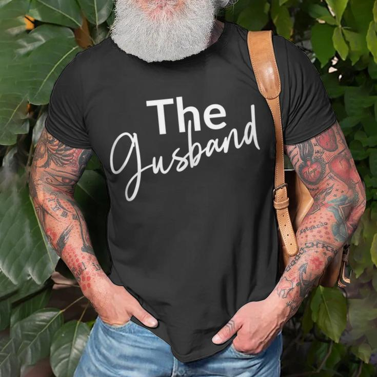 The Gusband Gay Husband Relationship Friends Funny Saying Gift For Women Unisex T-Shirt Gifts for Old Men