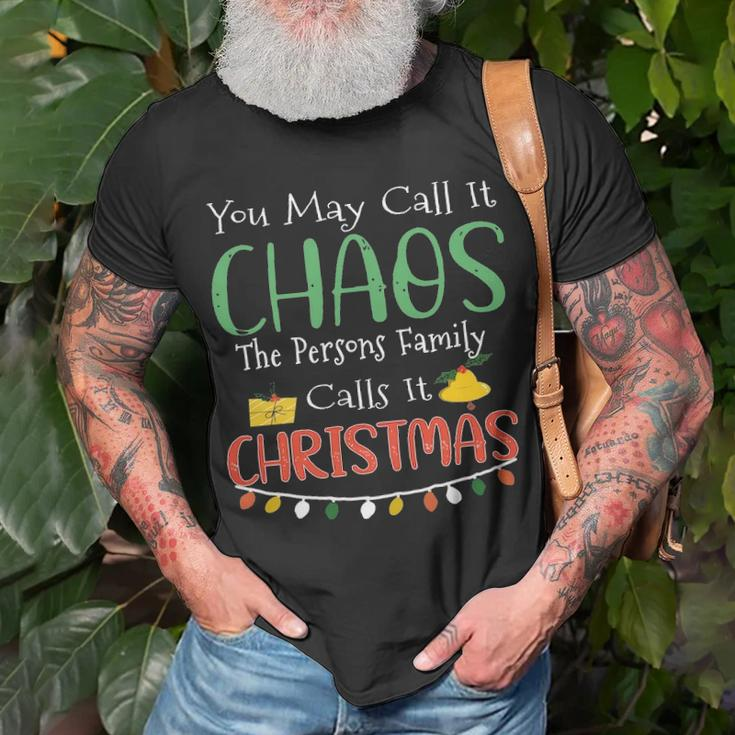 The Persons Family Name Gift Christmas The Persons Family Unisex T-Shirt Gifts for Old Men