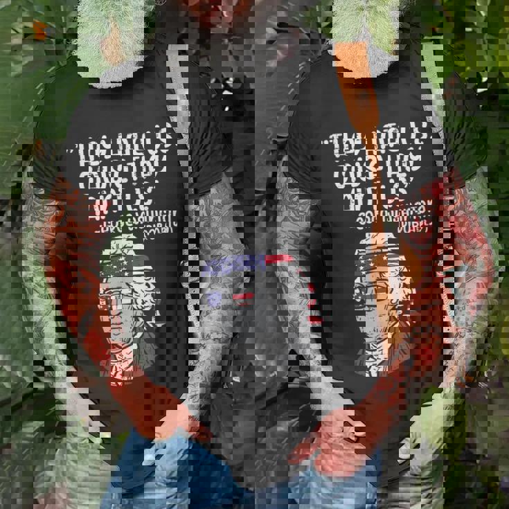 They Hate Us Cause Aint Us George Washington 4Th Of July Unisex T-Shirt Gifts for Old Men