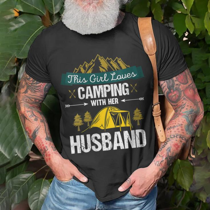 This Girl Loves Camping With Her Husband Gifts For Campers Gift For Womens Unisex T-Shirt Gifts for Old Men