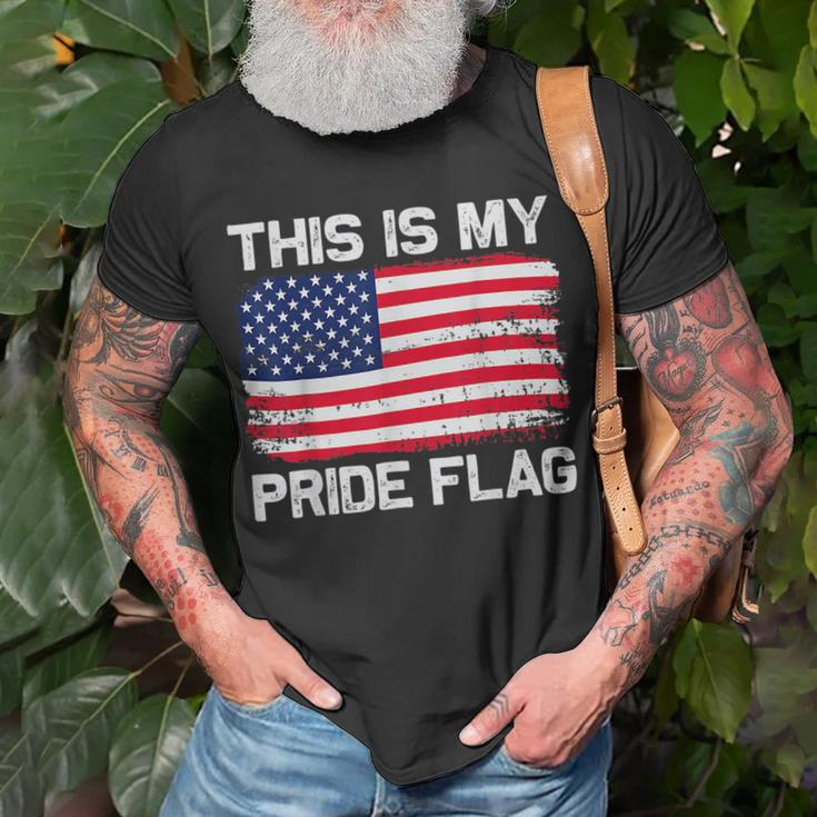 This Is My Pride Flag Usa American 4Th Of July Patriotic Unisex T-Shirt Gifts for Old Men