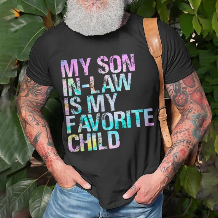 Tie Dye For Son In Low My Son In Law Is My Favorite Child Unisex T-Shirt Gifts for Old Men