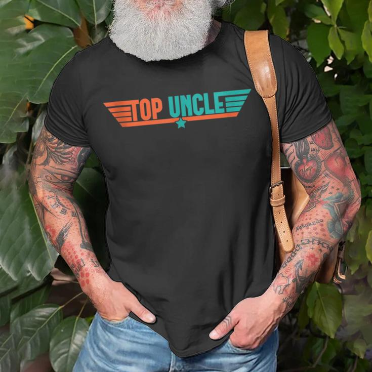 Top Uncle Worlds Best Uncle Vintage 80S 1980S Fathers Day Unisex T-Shirt Gifts for Old Men