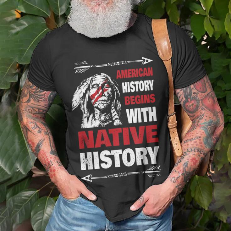 History Native American T-Shirt Gifts for Old Men